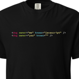 My dog knows more javascript than your dog